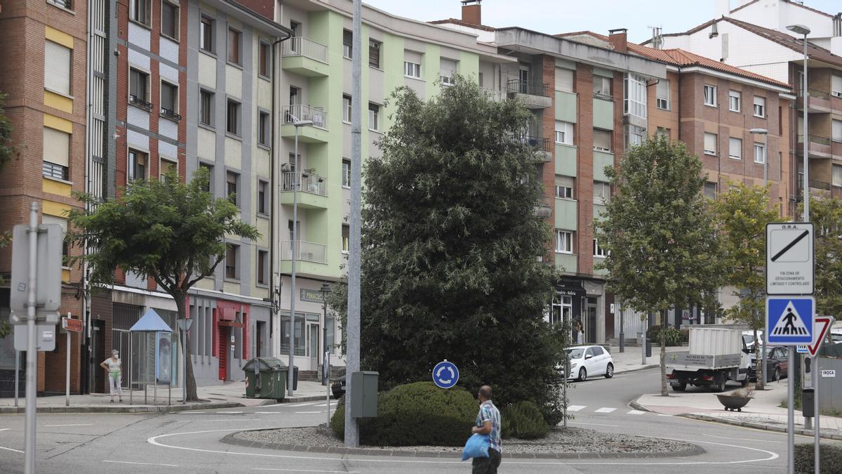 Glorieta de la avenida de Alemania con Pruneda.