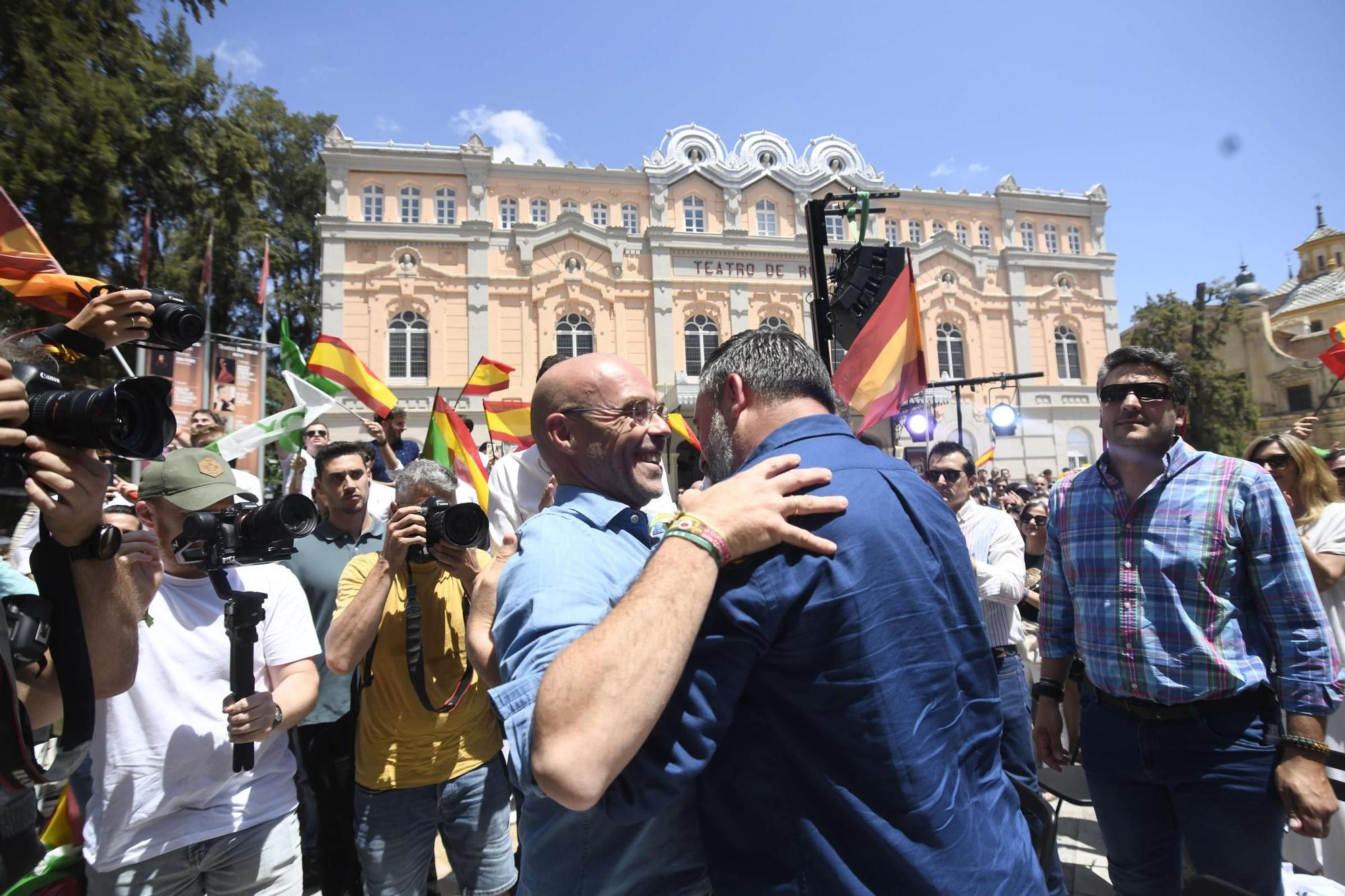 Acto de Santiago Abascal y Jorge Buxadé en Murcia