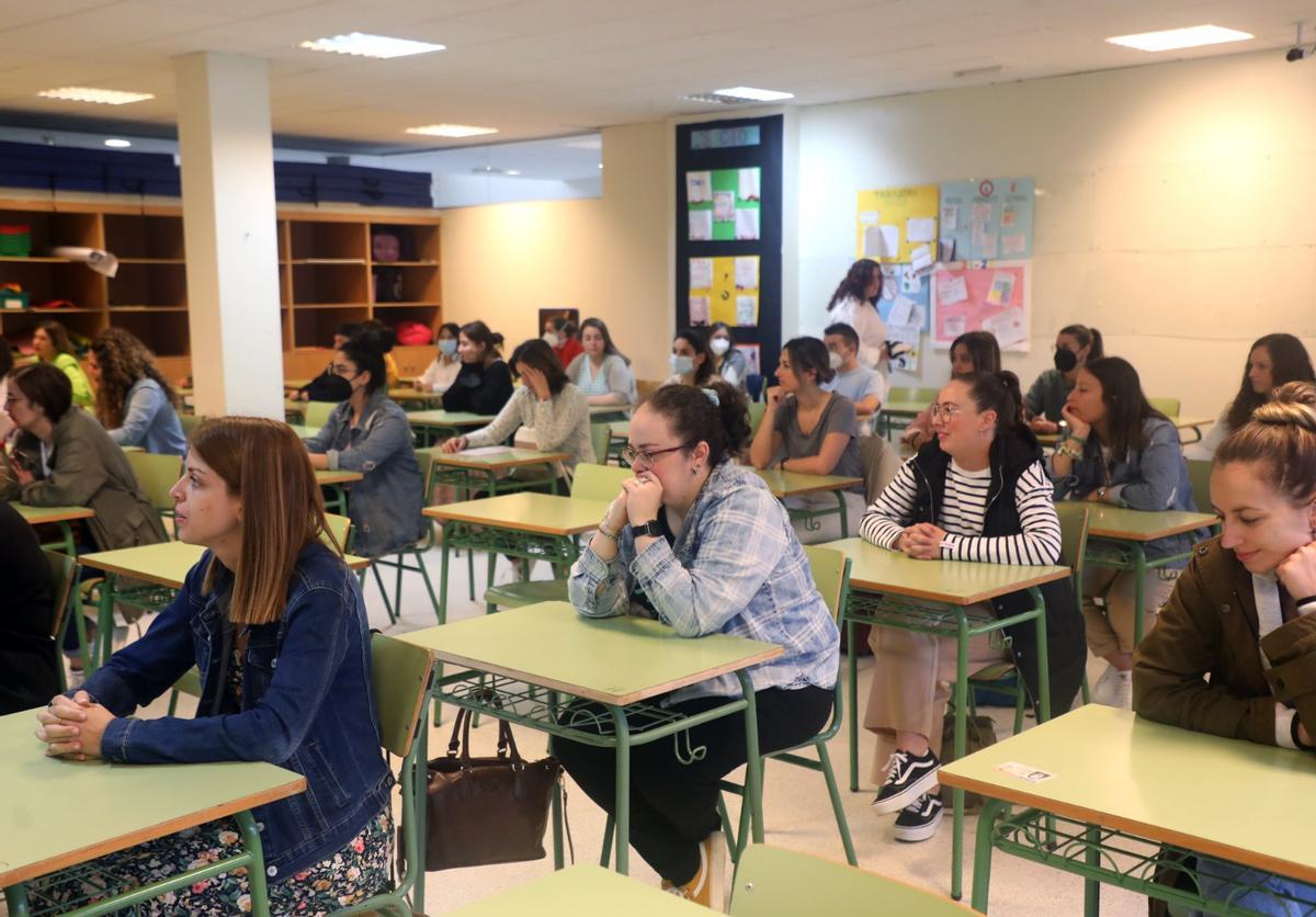 Aspirantes a las oposiciones de Educación.