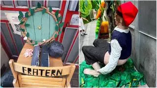 Destrozos y daños en decorados de las fiestas de Gràcia: "Se sientan sobre el Hobbit 'caganer'"