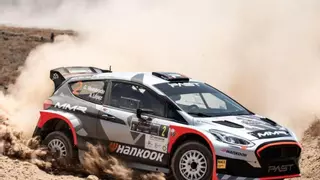 Raúl Hernández, primer líder del Rallye Isla de los Volcanes