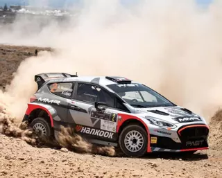 Raúl Hernández, primer líder del Rallye Isla de los Volcanes