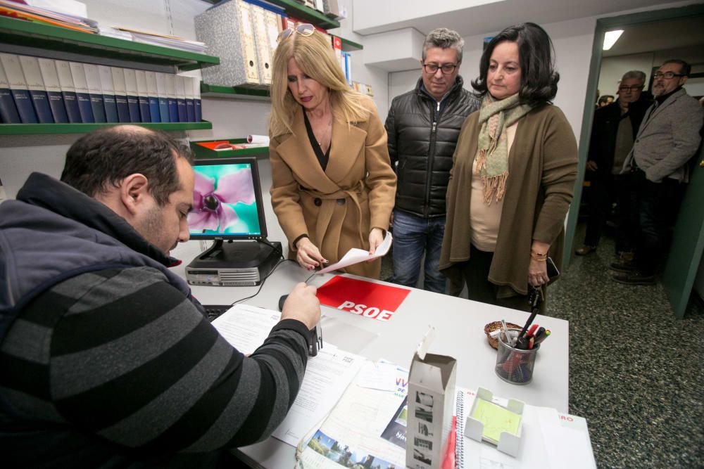 Eva Montesinos presenta su precandidatura a las primarias del PSPV en Alicante