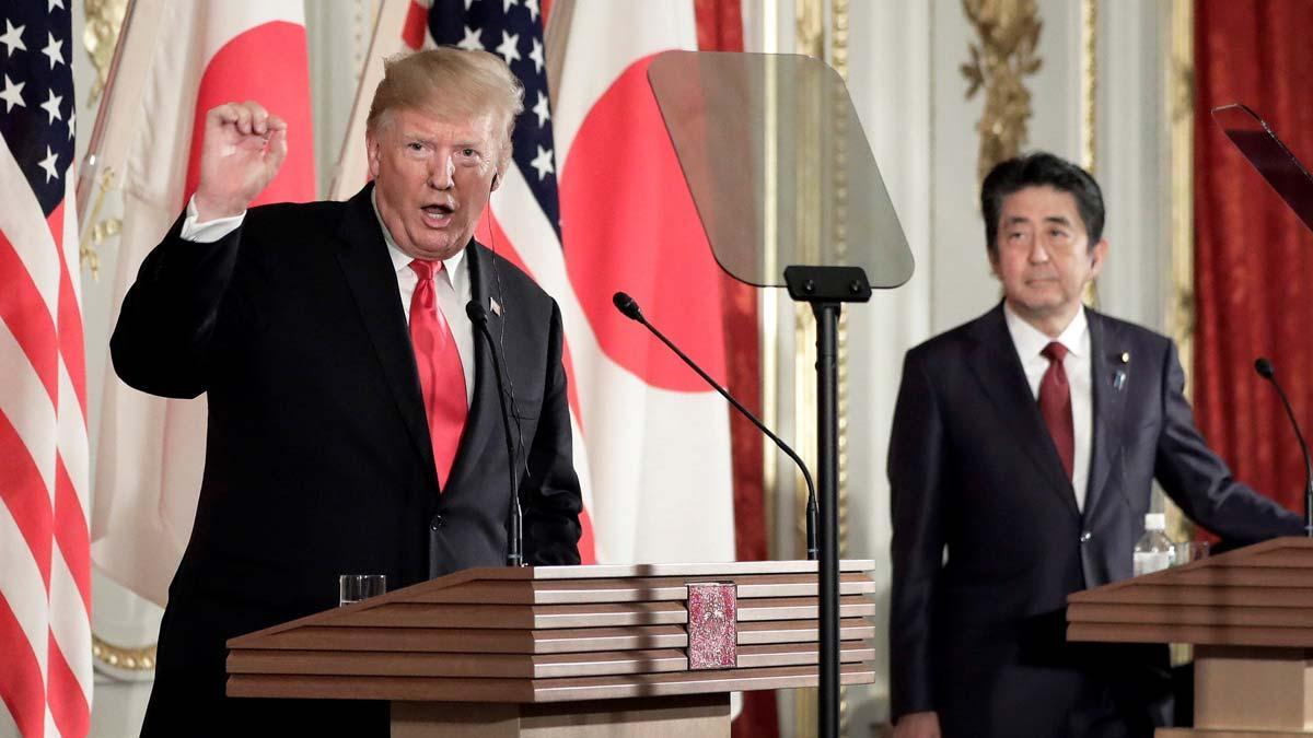 Trump y Abe divergen sobre los últimos ensayos de armas de Pionyang.