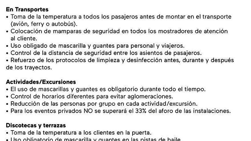 LAS EMPRESAS GARANTIZABAN LA SEGURIDAD SANITARIA.