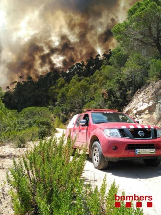 Incendi forestal a Blanes