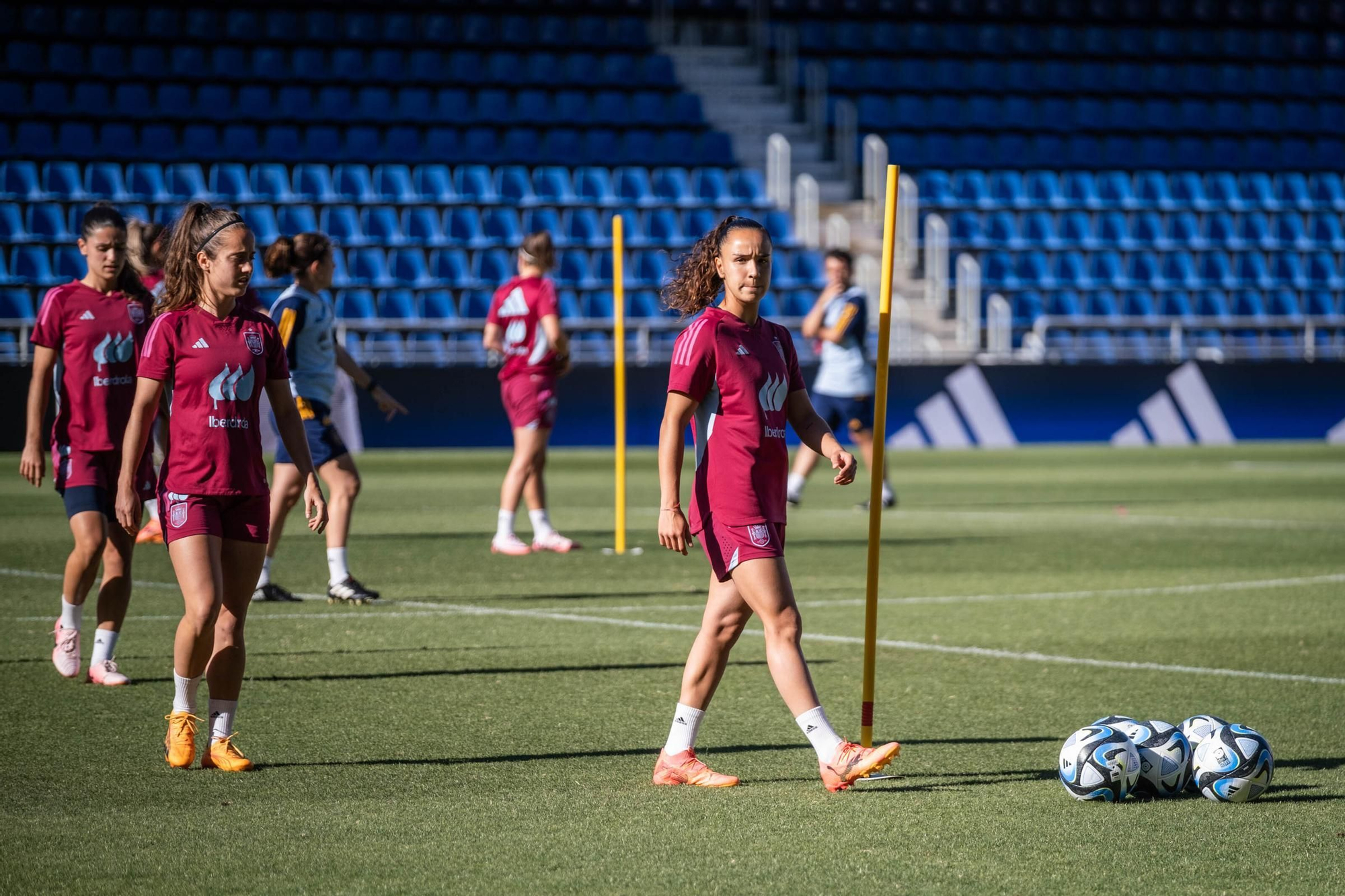 Training and press conference of the women's soccer team in Tenerife