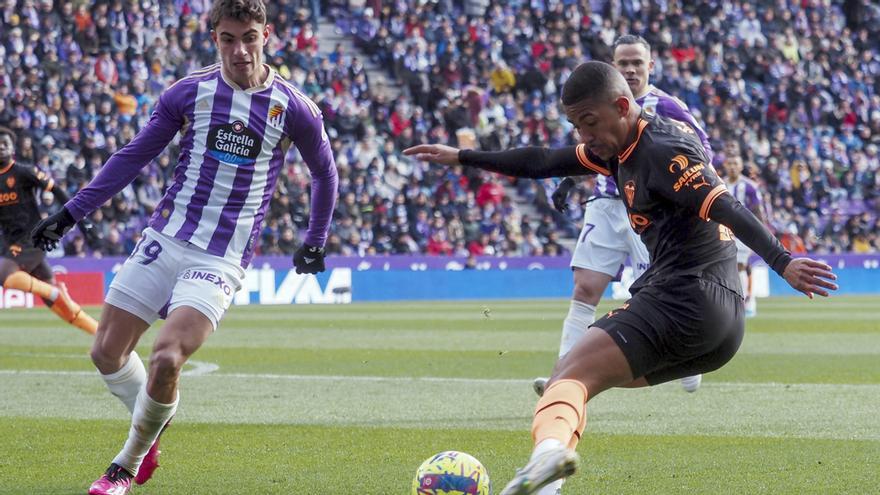 Lino dispara frente al Valladolid