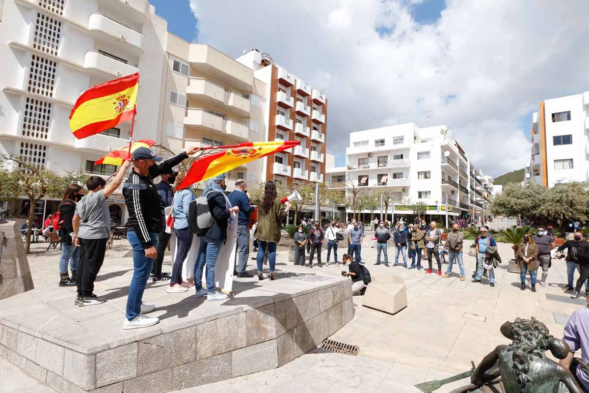 Concentración de Vox en Ibiza