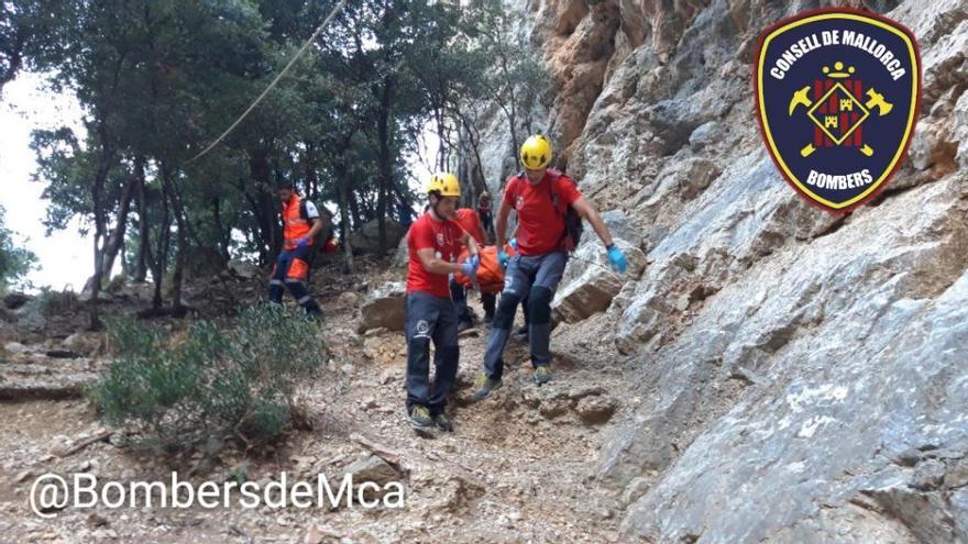 Rescatan a una escaladora que cayó en el Gorg Blau