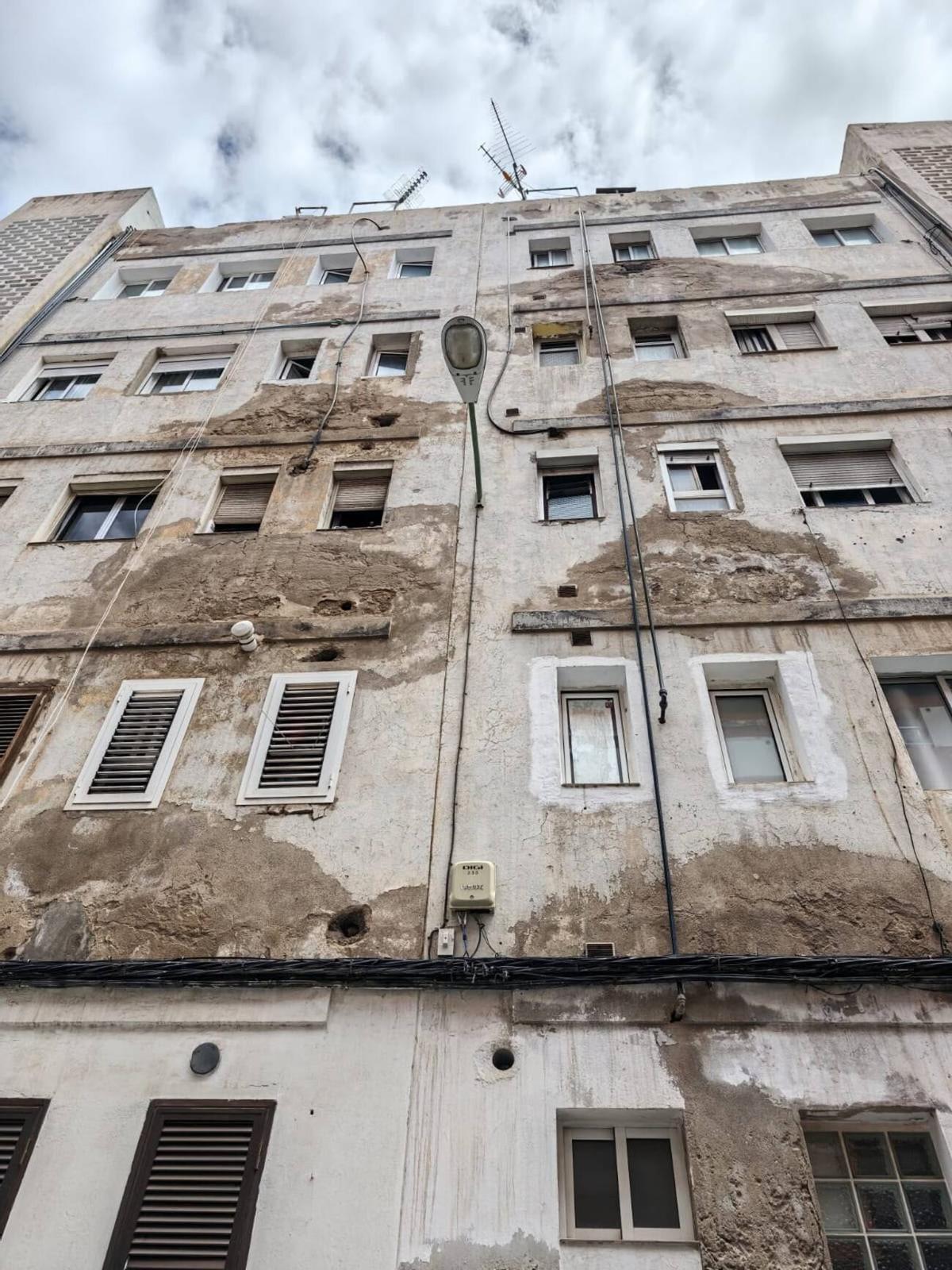 Deterioro de viviendas en la barriada de San Francisco de Las Palmas de Gran Canaria