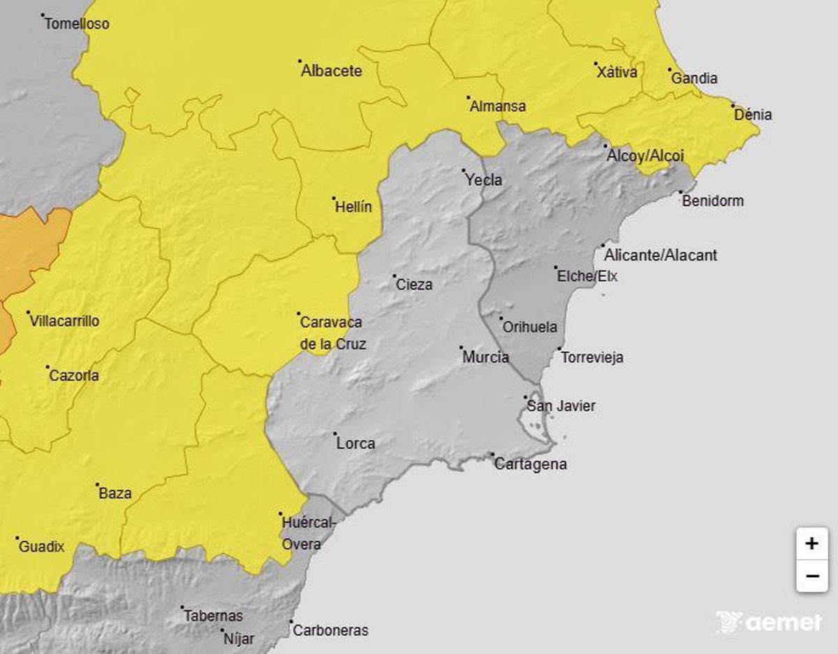 Mapa de alerta meteorológica