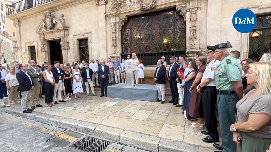 VÍDEO | El Ayuntamiento de Palma guarda un minuto de silencio en memoria de Miguel Ángel Blanco