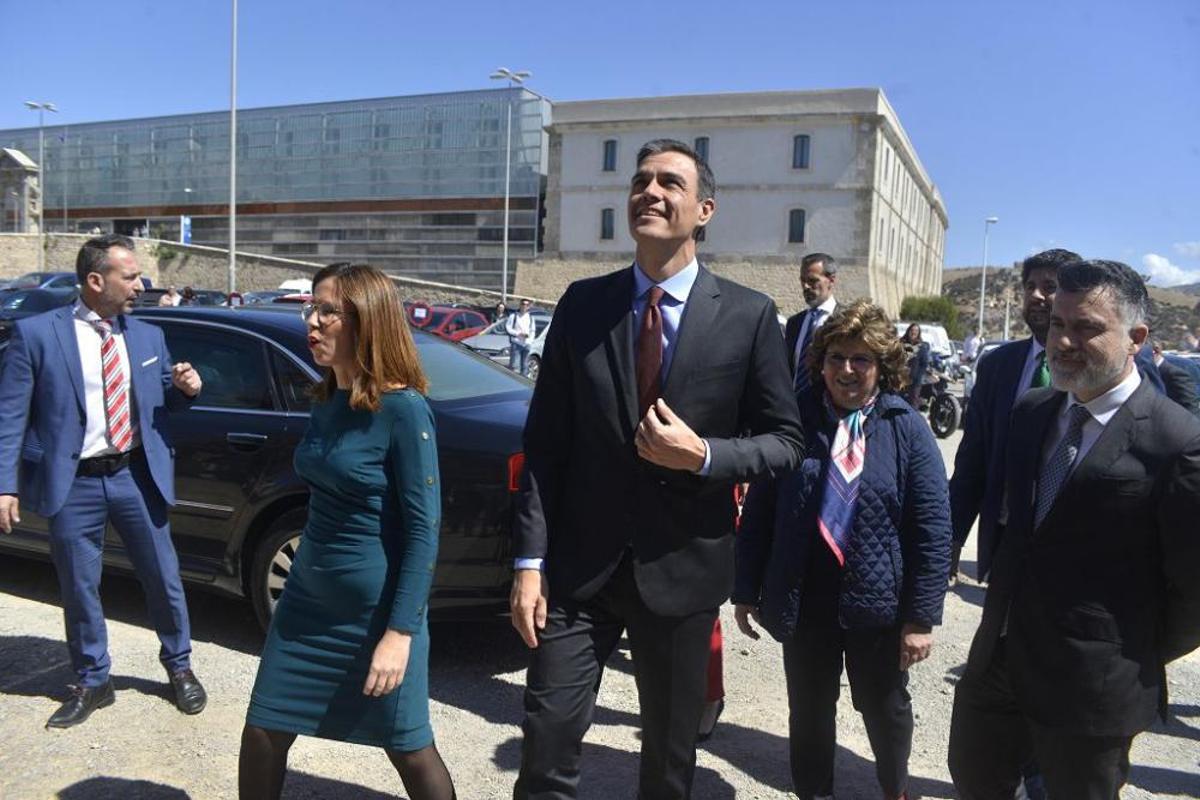 Visita de Pedro Sánchez en Cartagena