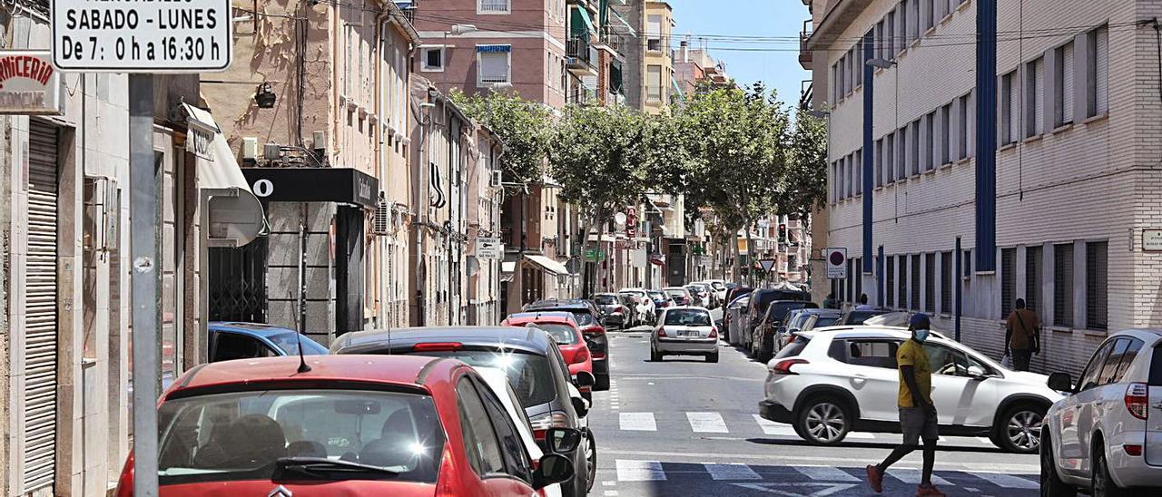 Un tramo de la calle Olegario Domarco Seller, donde se hará la reforma . |