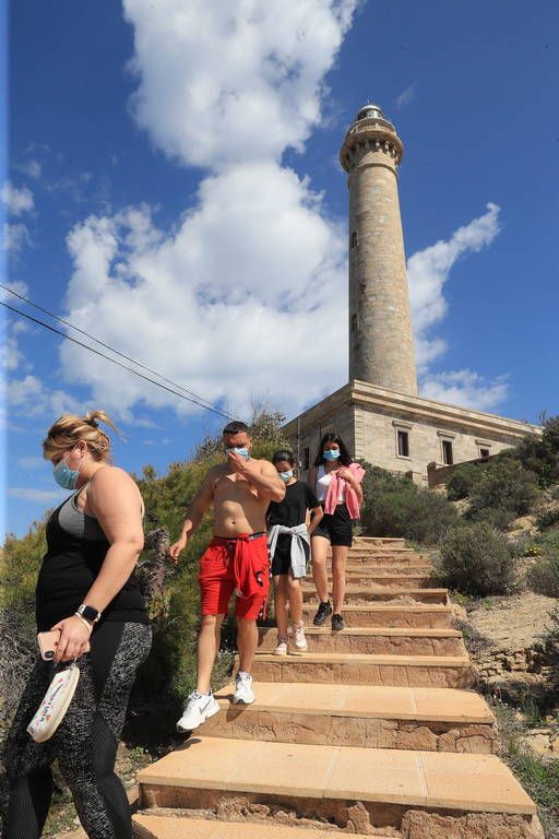 Así estaban hoy Cabo de Palos y La Manga