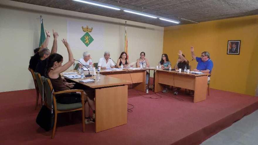 Ple municipal a Castellnou, fa uns mesos