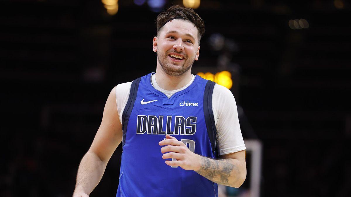 Doncic, en el partido histórico ante Atlanta.