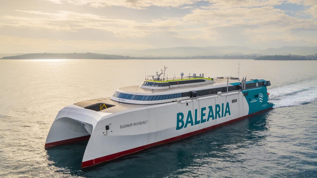 El ‘Eleanor Roosevelt’ es el primer ‘fast ferry’ del mundo con motores de gas natural