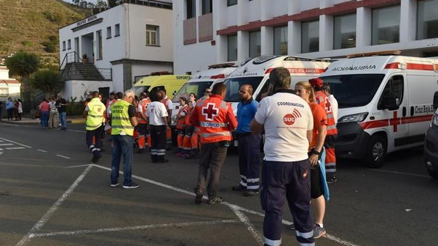 Instalaciones en San Mateo para acoger a desalojados por el incendio de la Cumbre