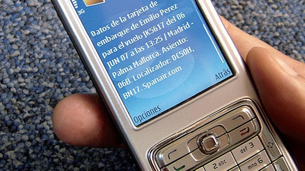 La tarjeta de embarque, vía móvil