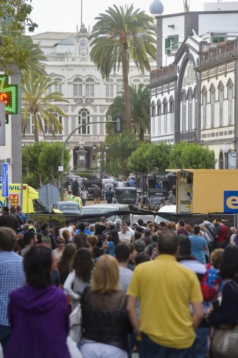 Rodaje de la película Allied, en la Alameda de ...