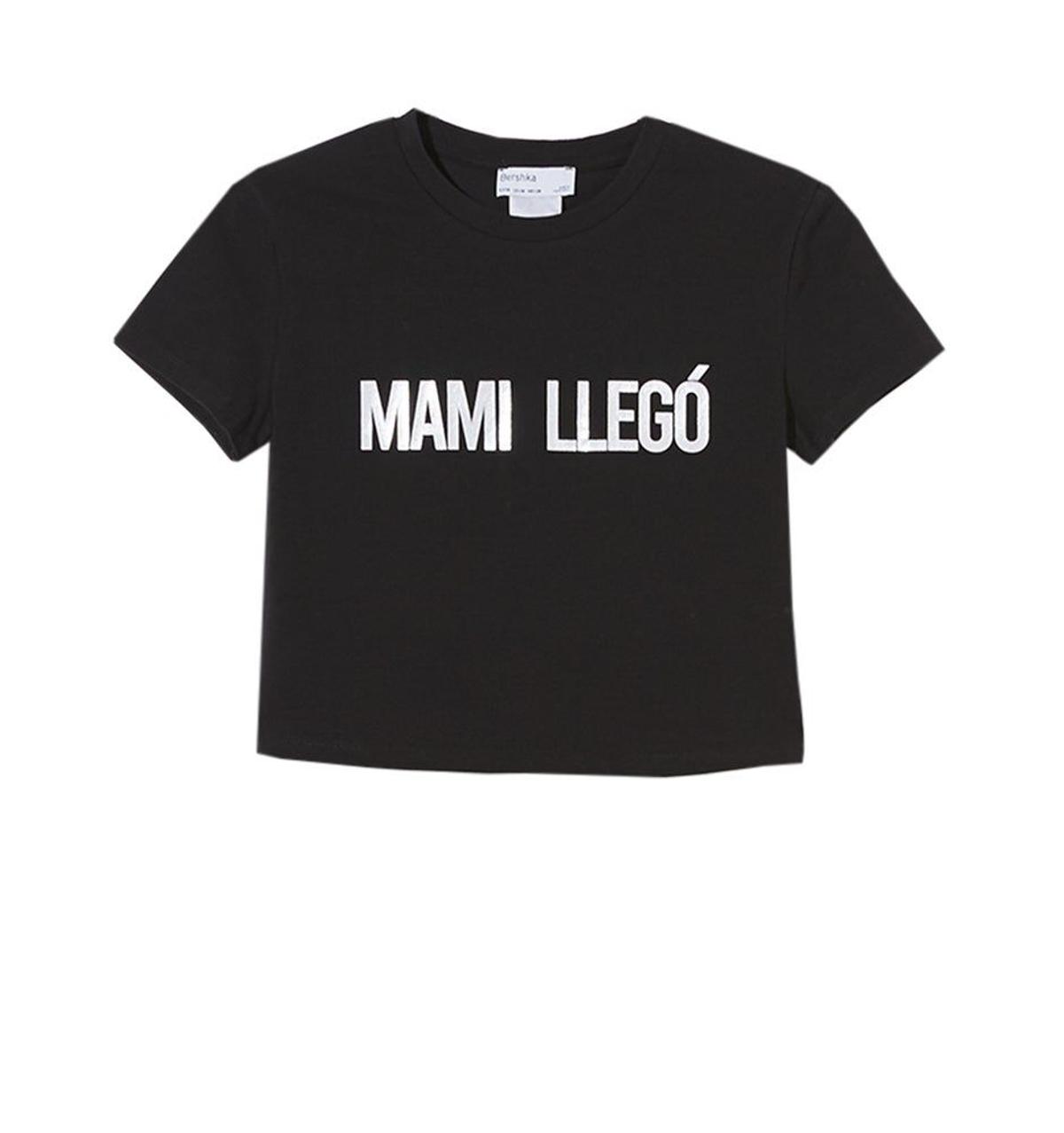 Camiseta texto Paloma Mami x Bershka (Precio: 12,99 euros)