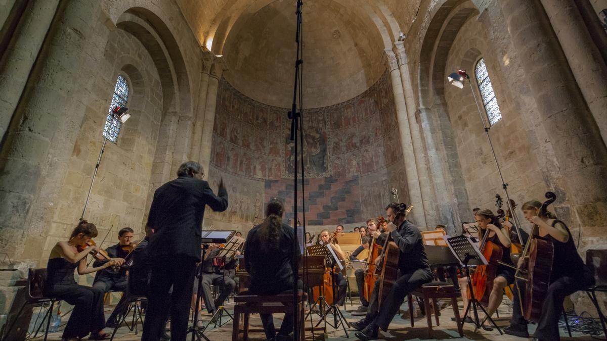 Un concierto de una pasada edición del festival en la iglesia de San Miguel.