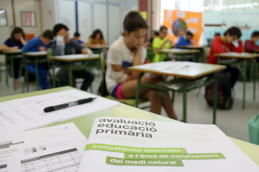 Primer dia de l'avaluació de 6è de Primària a l'escola El Temple de Tortosa