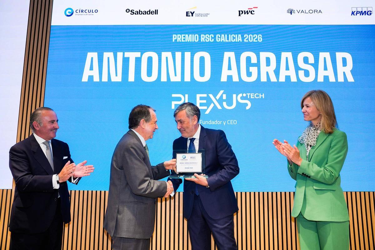Desde la izquierda: Pablo Junceda, Abel Cabllero, Antonio Agrasar y María Borrás.