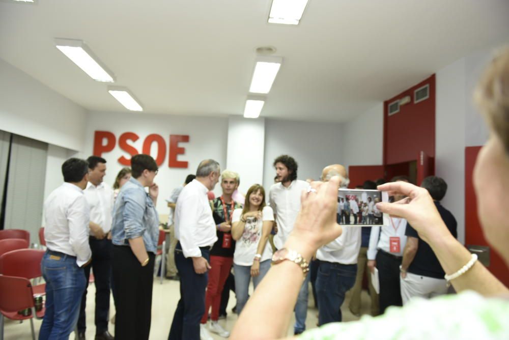 Noche electoral en el PSOE