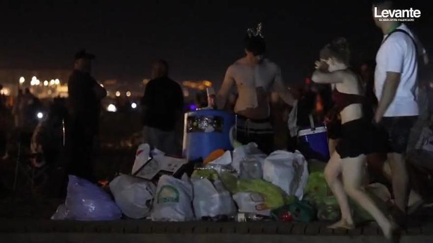 Balance de la noche de San Juan en València: 40 detenidos y una violación
