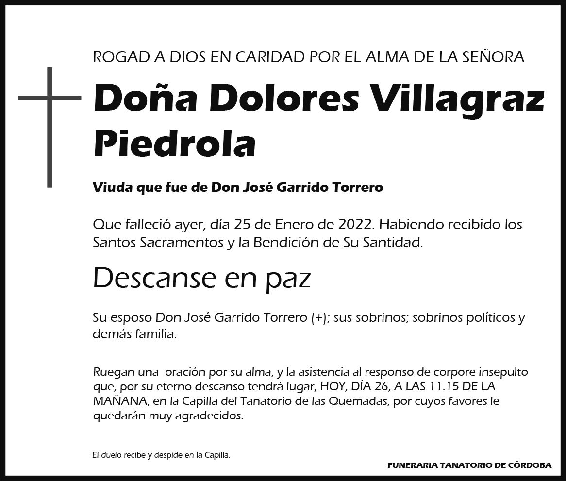 Dolores Villagraz Piedrola