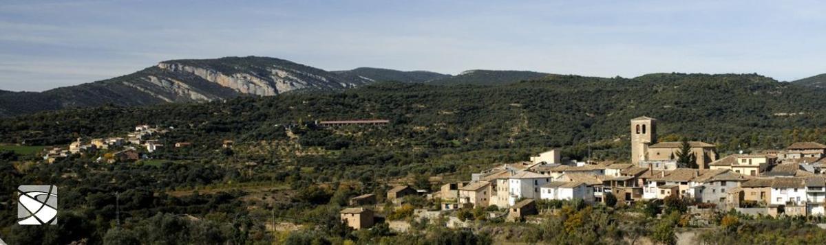 Vista genérica de la localidad de Colungo.