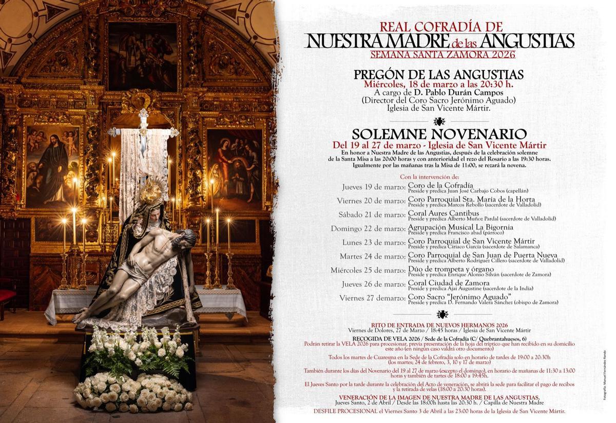 Cartel anunciador del novenario.