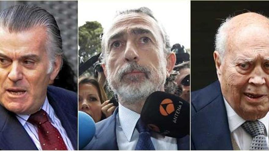 Bárcenas, Correa y Lapuerta.