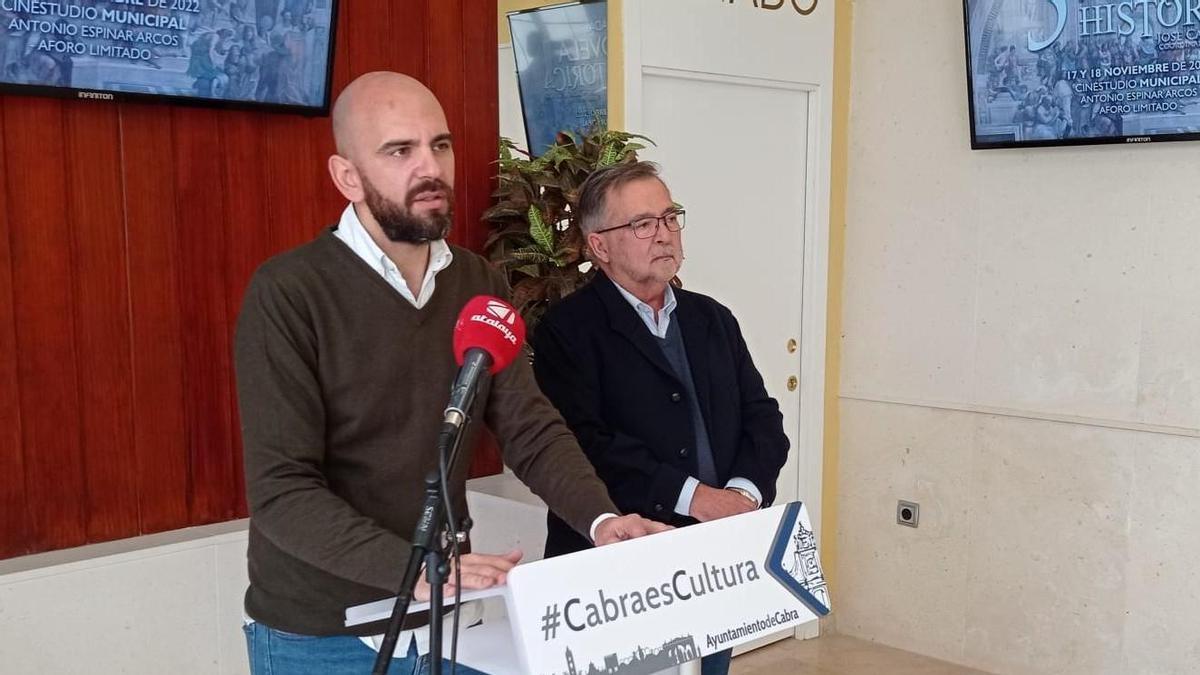 Ángel Moreno y josé Calvo Poyato, en la presentación de las jornadas.