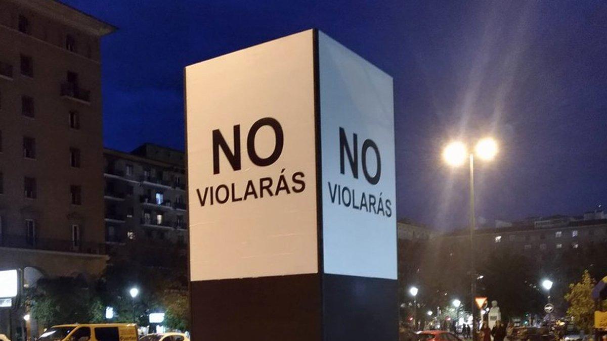 'No violarás', la campaña de Zaragoza que no deja indiferente