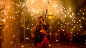 Correfocs, Diables del Clot en la Fiesta Mayor del barrio El Clot 2024.