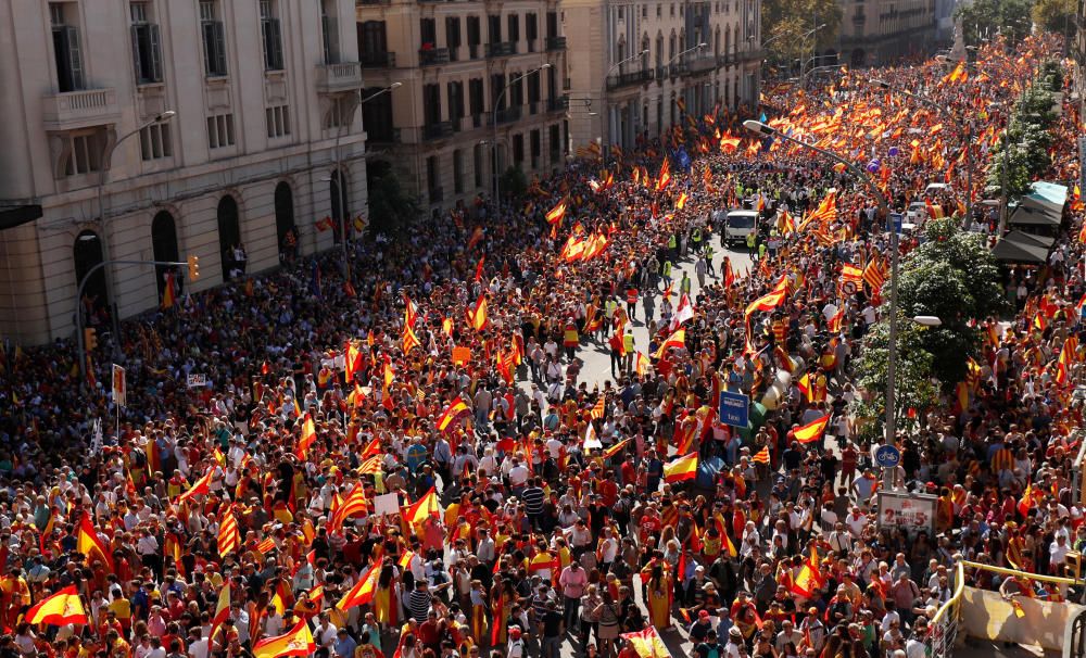 Manifestación en Barcelona por la unidad de España