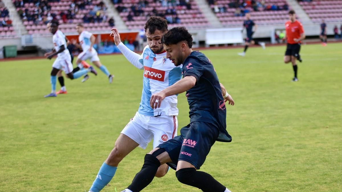Nico Fernández, en un partido ante el Compostela