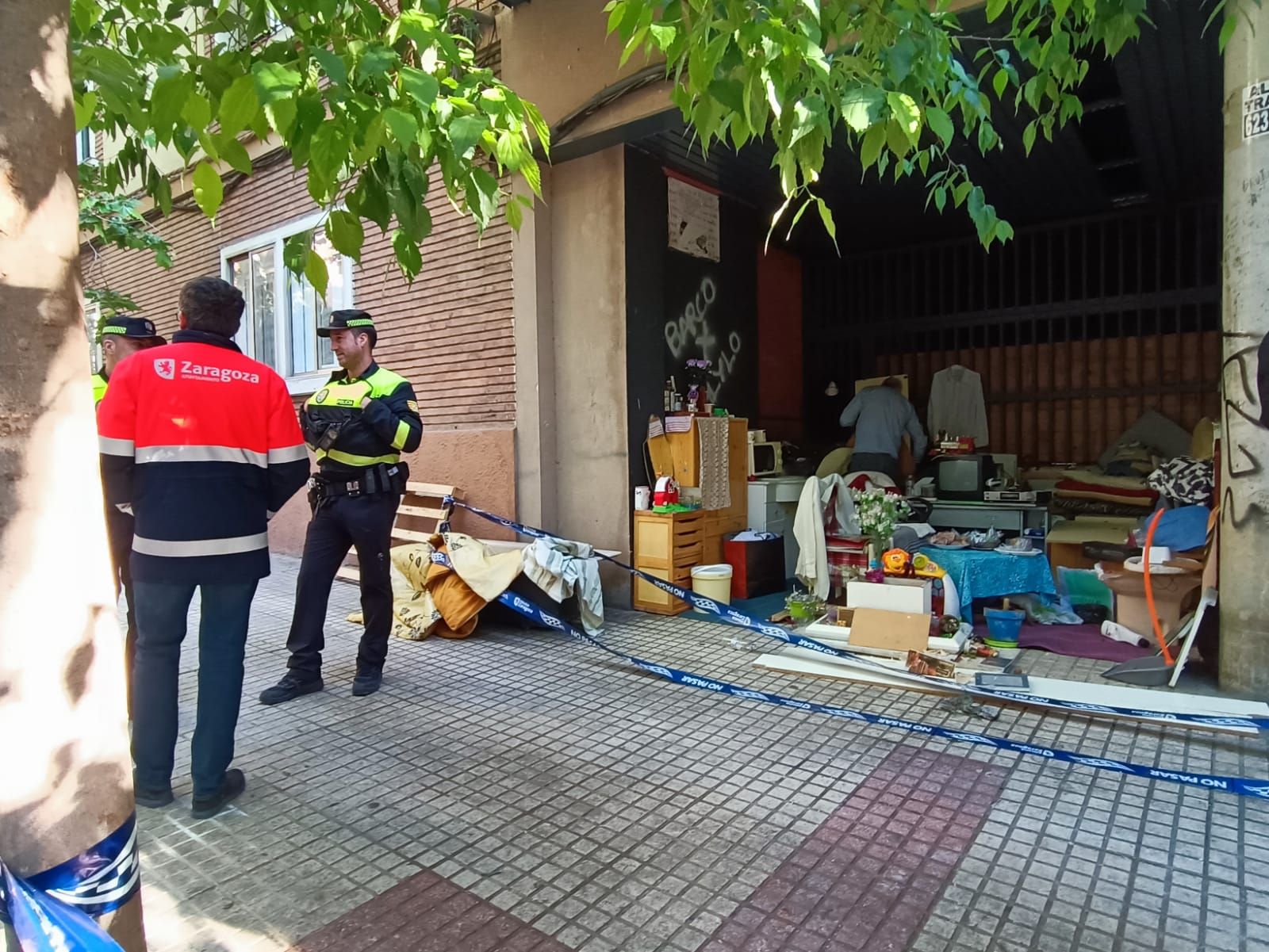 Incendio en un edificio okupado en Las Fuentes