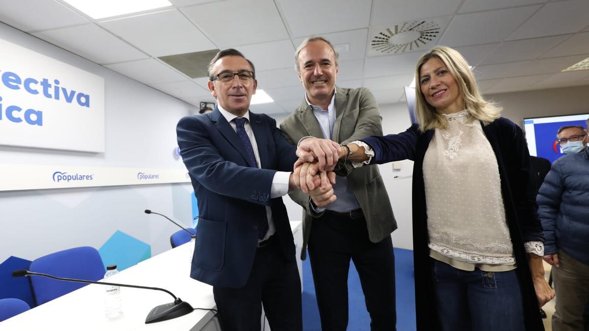 FOTOGALERÍA | Azcón anuncia su candidatura a la presidencia del PP en Aragón