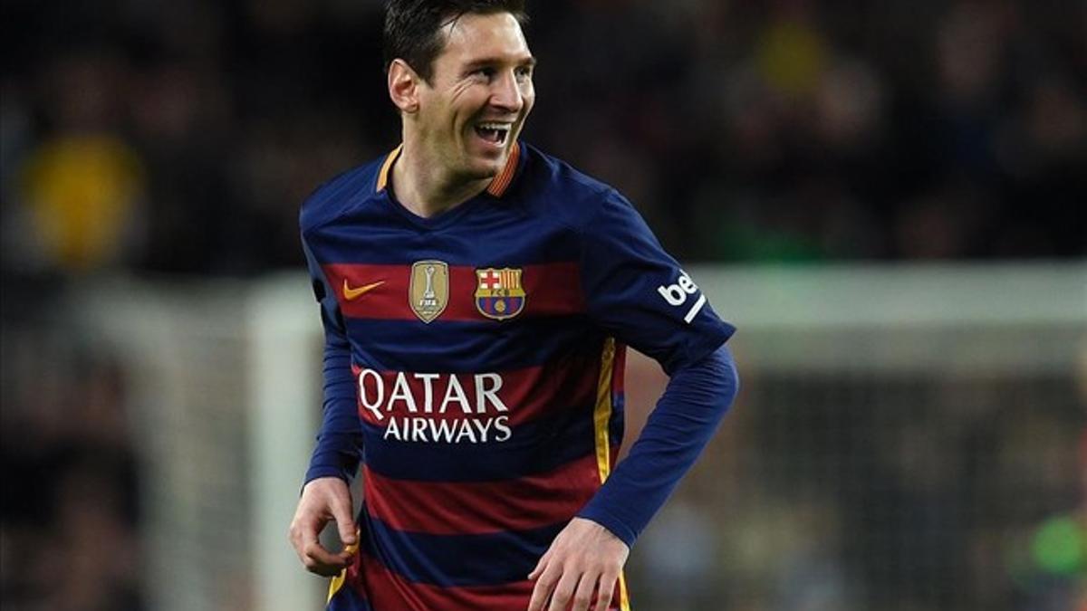 Leo Messi, en el Camp Nou.