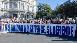 Manifestación del pasado domingo en Madrid por la sanidad pública