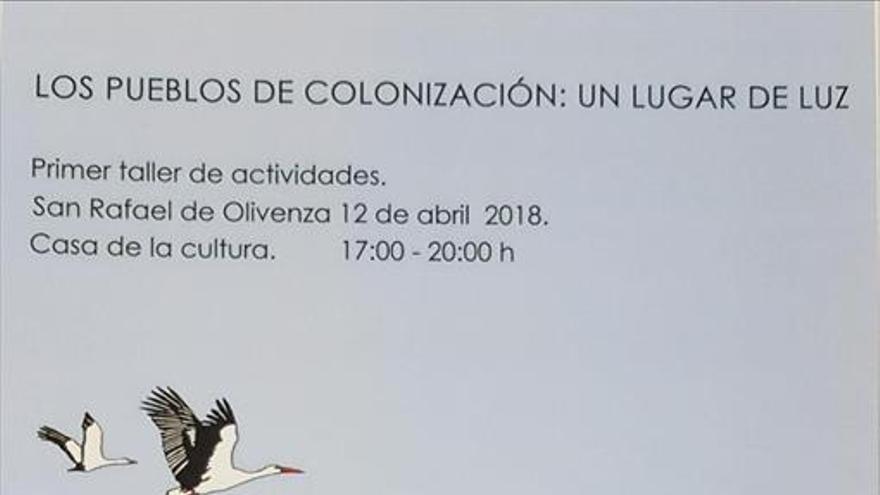 El taller ‘Pueblos de colonización’ identifica los espacios singulares