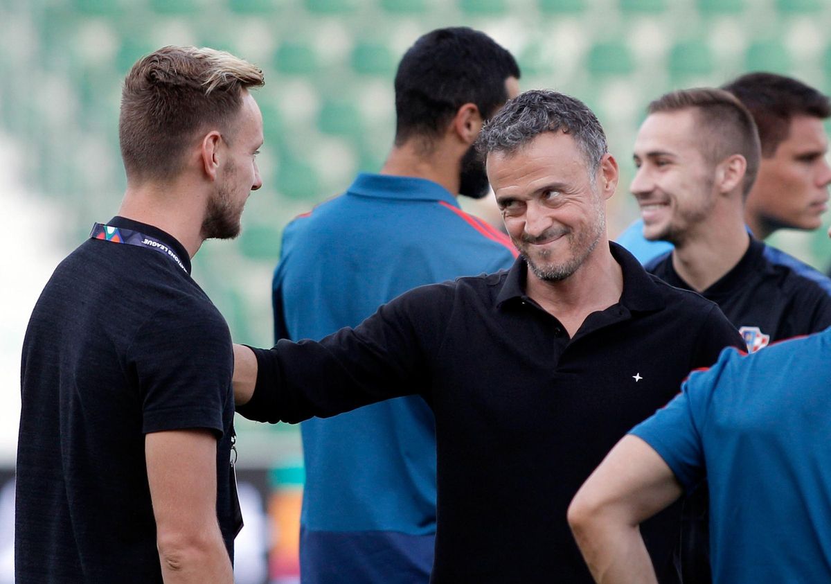 Luis Enrique conectó con Rakitic
