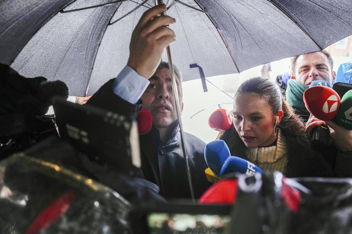 MADRID, 02/02/2026.- Santos Cerdán llega este lunes a los Juzgados de Plaza de Castilla (Madrid).