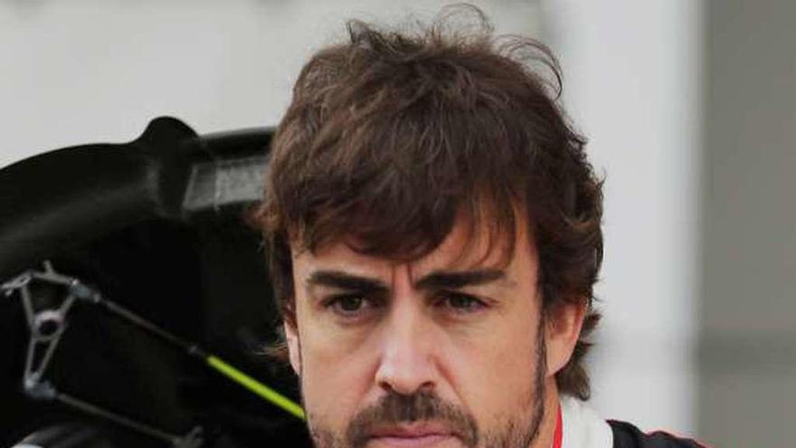 El piloto asturiano Fernando Alonso, en el circuito de Fuji.