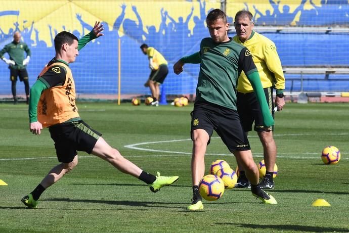 01/02/2019 TELDE. Entrenamiento UD Las Palmas en El Hornillo.  Fotografa: YAIZA SOCORRO.